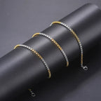Box Chain Necklace Stainless Steel 3MM