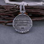St. Michael Cross Pendant Necklace — Stainless Steel