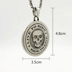 Punk Skull Stainless Steel Pendant Necklace