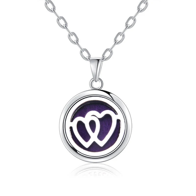 New Tree Of Life Aromatherapy Necklace Stainless Steel Essential Oil Diffuser Amulet Perfume Locket Pendant Women Jewelry Gift