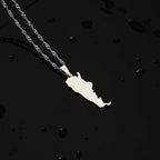 Fashion Argentina Map City Pendant Necklace Stainless Steel Men Women Gold Color Ethnic Maps Jewelry Gift