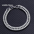 2022 New Trendy 316L Stainless Steel Base Chain Bracelet for Men Women Link Cuban Byzantine Coffee Beans Pig Nose Jewelry Gift
