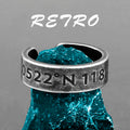 Simple Punk Retro Black Stainless Steel Mens Rings for Women Couple Lover Boy Girlfriend Biker Jewelry Creativity Gift