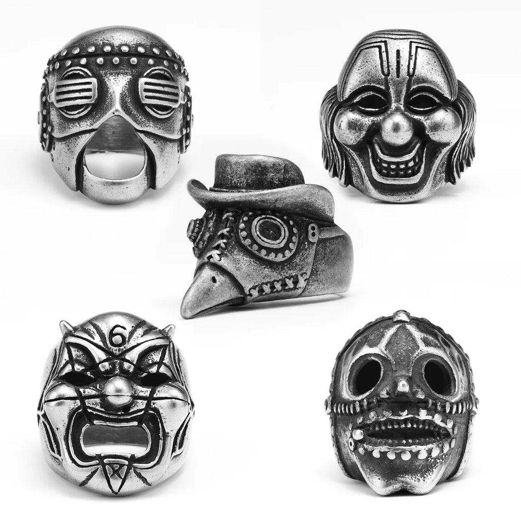 Steampunk Skull Ring Black — Stainless Steel