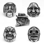 Steampunk Skull Ring Black — Stainless Steel