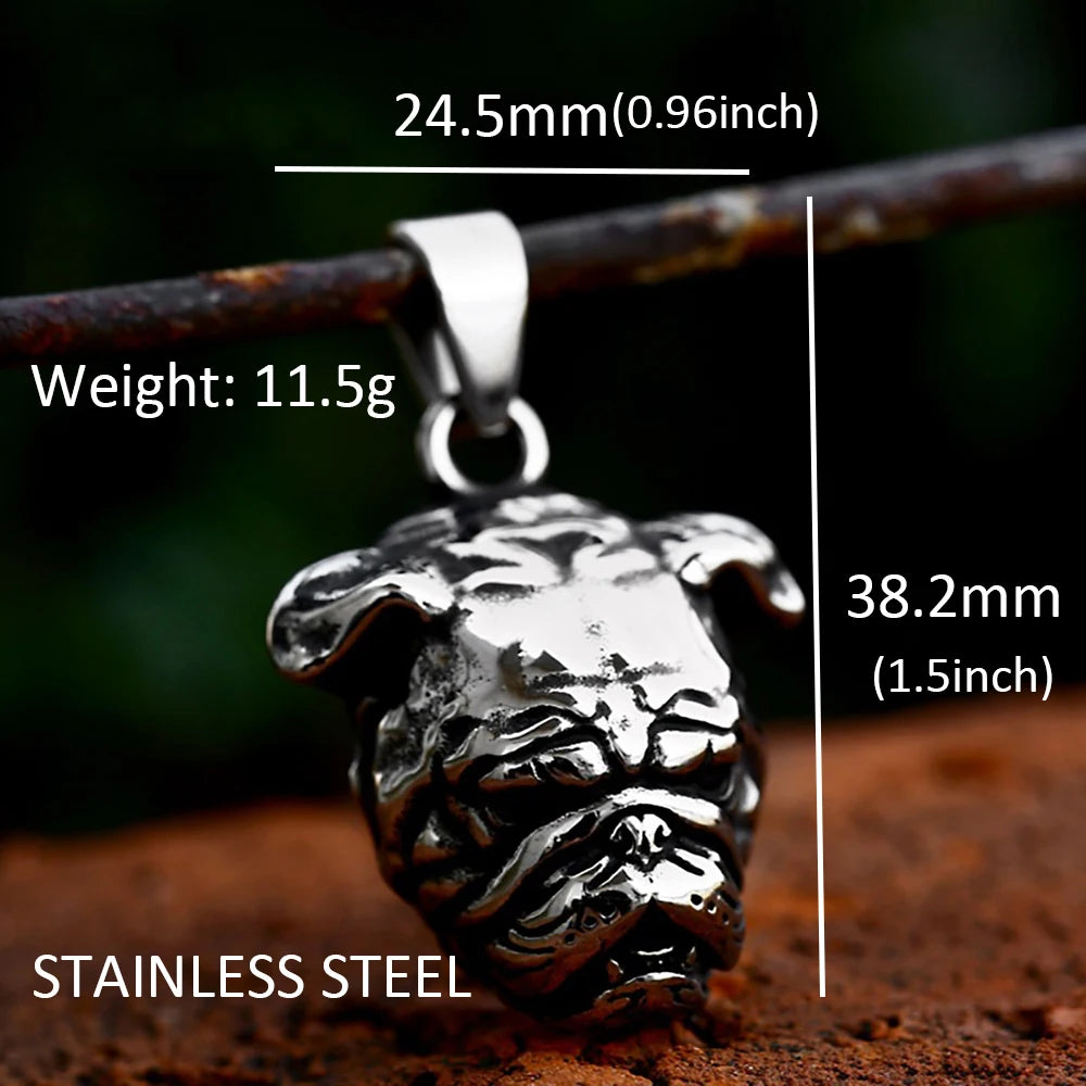 Rose Stainless Steel Pendant Necklace