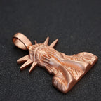 Rose Gold Statement Pendant Necklace 45MM