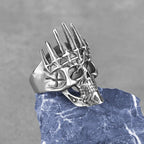 New Creative Viking Vintage Skull Ring Men's Stainless Steel Funky Ring Bicycle Boy Fashion Ghost Jewelry Gift