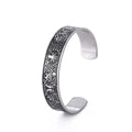 Dreamtimes Viking Tree of Life Bangle Bracelet Raven Talisman Bracelet Stainless Steel Bracelet Viking Celtic Knot Cuff