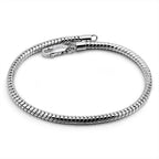Smooth 3MM 4MM Round Snake Chain Bracelet 100% 925 Sterling Silver Men Women Teen Boy Girls  6.3"- 9"  Bangle Jewelry Gift