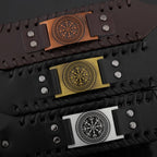 New Retro Wide Leather Nordic Rune of Odi Bracelet Men's Bracelet Celtic Viking Jewelry Bracelet Accessories Party Gifts