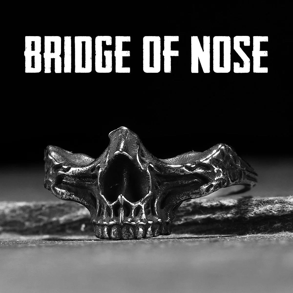 Skull Ring Black — Stainless Steel