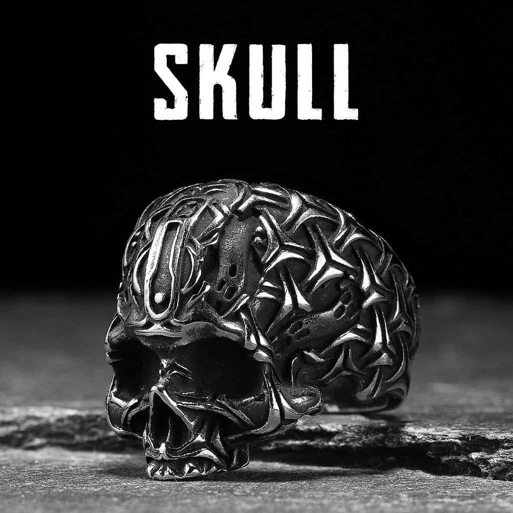 Skull Ring Black — Stainless Steel