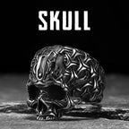 Skull Ring Black — Stainless Steel