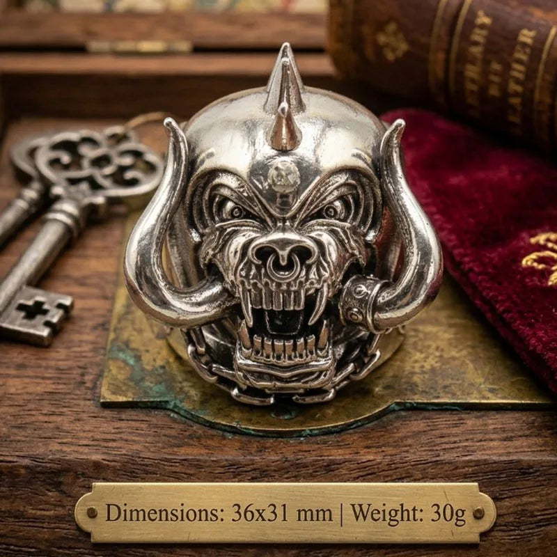 Buy 4 Get 1 Free Infernal Minotaur stainless steel For those who dare to channel darkness into unyielding strength Mens Rings
