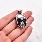 Gothic Skull Pendant Necklace — Stainless Steel