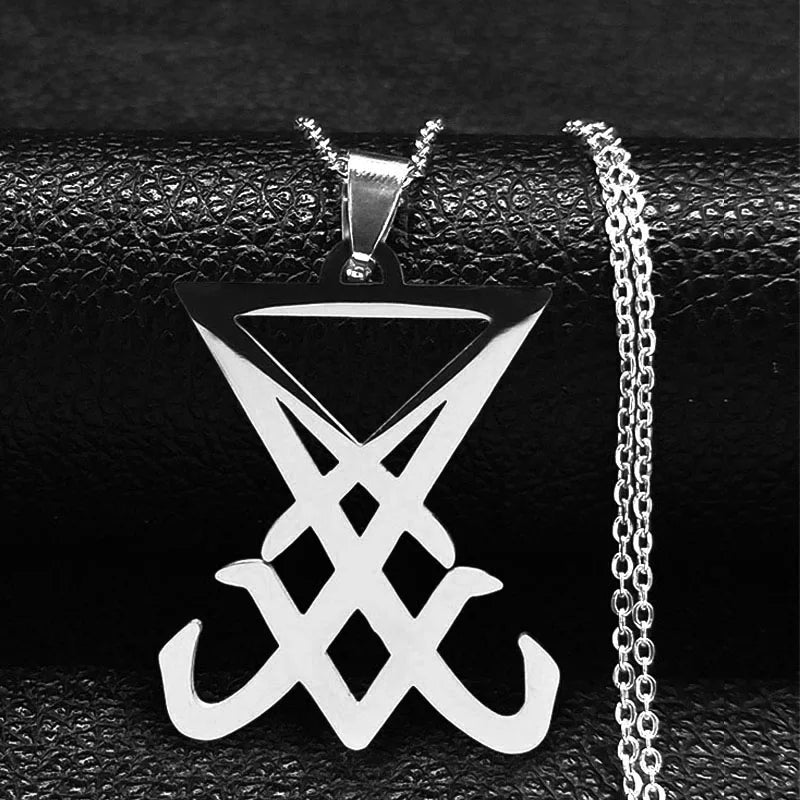 Sigil Lucifer Statement Necklace — Stainless Steel