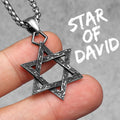 Star of David Pendant Necklace Stainless Steel