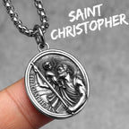 St. Christopher Pendant — Stainless Steel