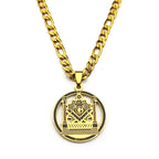 Masonic Silver Pendant Necklace — Stainless Steel