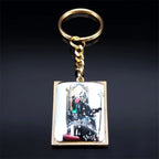 Ghost Band Pendant Keychain — Stainless Steel