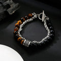 Tiger Steel Bracelet Rosary Eye Stone Hand
