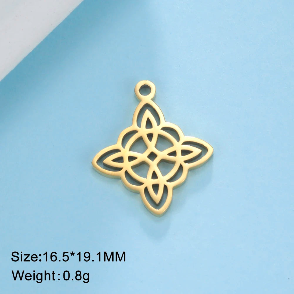 Celtic Stainless Steel Pendant Necklace