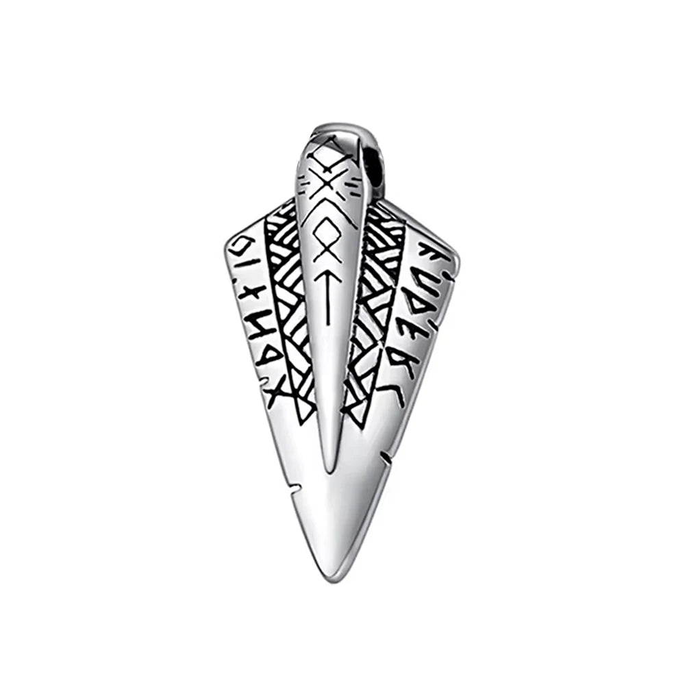Viking Spear Stainless Steel Pendant Necklace