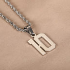 Custom Basketball Baseball Numeral Necklaces For Men Women Personalized Stainless Steel Jewelry Sportsmanship Gift For Boyfriend