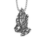 Let Us Pray Pendant — Stainless Steel