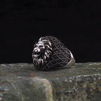 New Fashion Atmospheric Domineering Lion Head Ring Men's Anniversary Holiday Jewelry