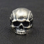 BOCAI New Punk Rock Skull Ring for Man Real S925 Silver Handmade Retro Personality Domineering Tough Guy Jewelry Accessory