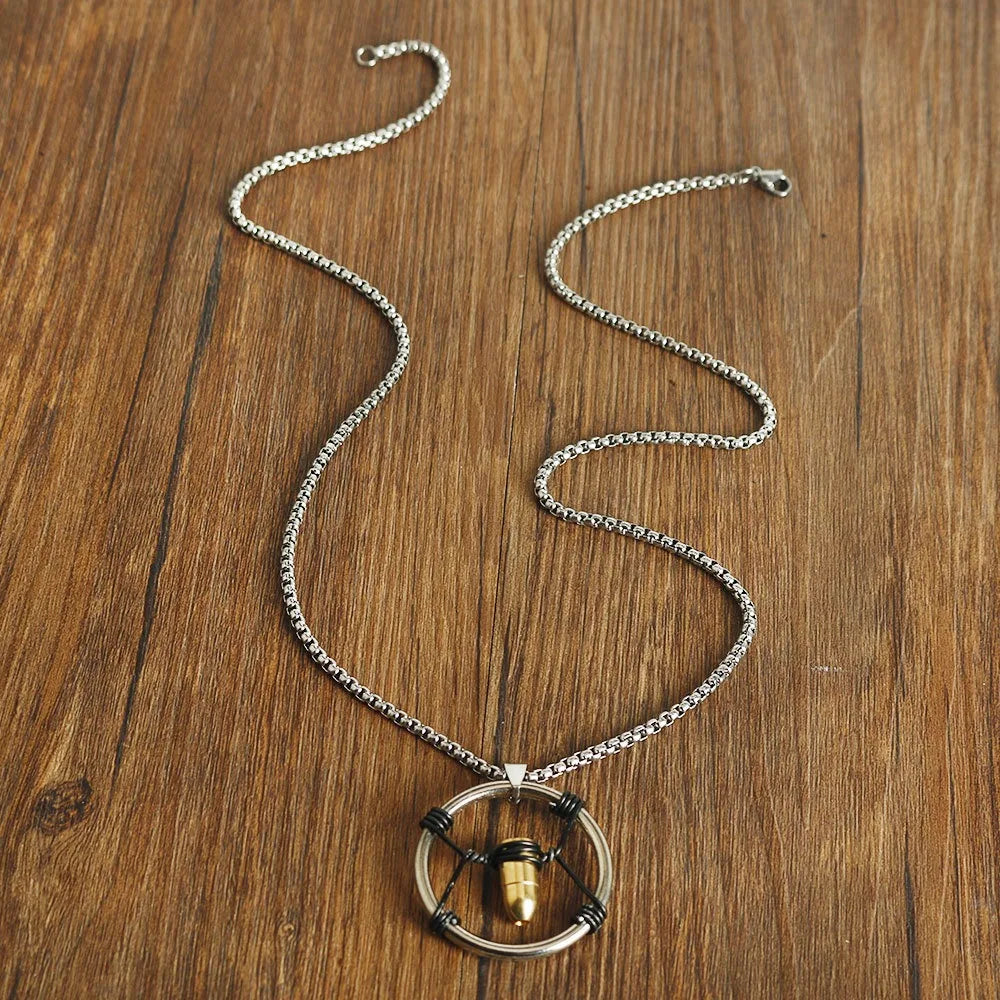 Bullet Pendant Necklace