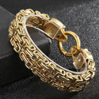 Gothic Skull Bracelet For Man 316L Stainless Steel Skeleton Charm Double Link Chain Men's Bracelets Male Cool On Hand