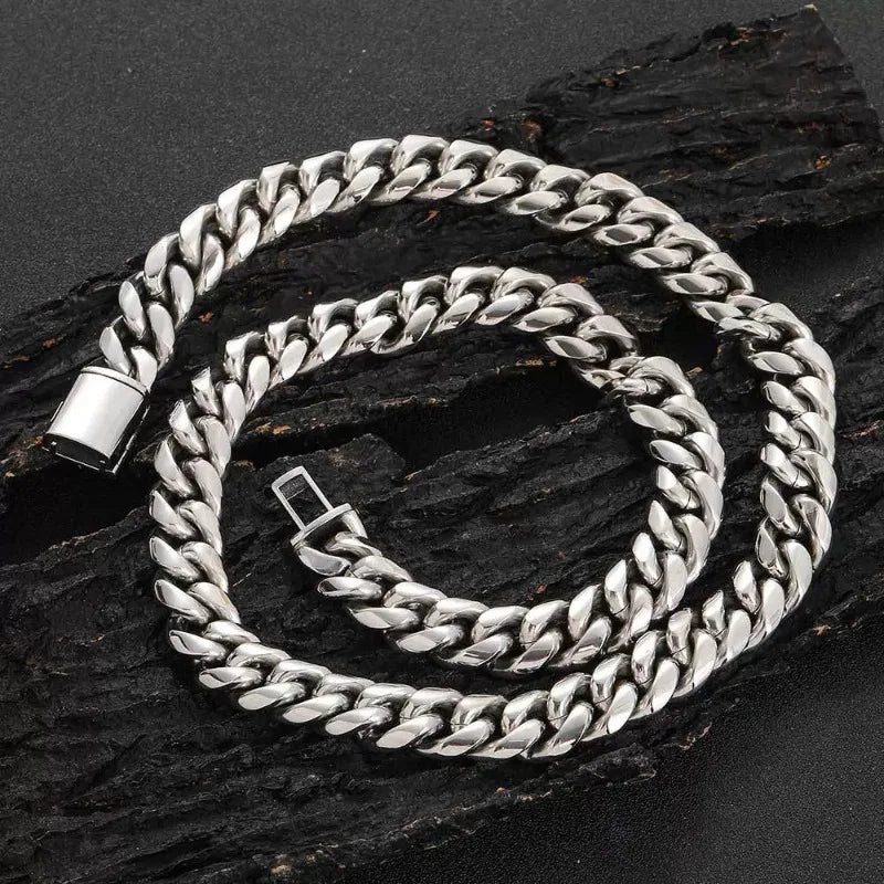 Cuban Link Chain Necklace — Stainless Steel