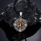 Norse Life Tree Pendant Necklace — Gold-Tone