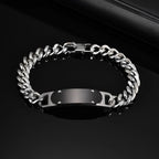 Casual Men's Thick Chain Bracelet,Never Fade Stainless Steel Wristband,New Punk Jewelry Gift