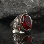 Multi-Color Adjustable Ring for Men — Zinc Alloy