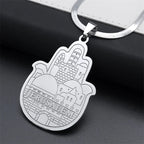 Jerusalem Palace Solomon Hamsa Hand Necklace — Stainless Steel