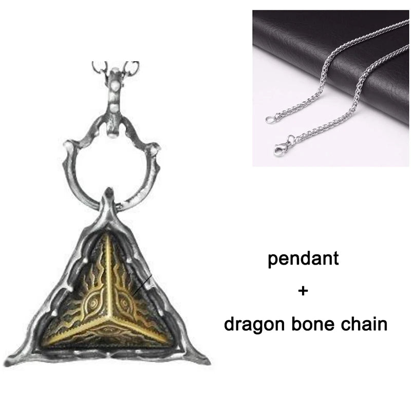 Eye of Horus Amulet Pendant Necklace — Stainless Steel
