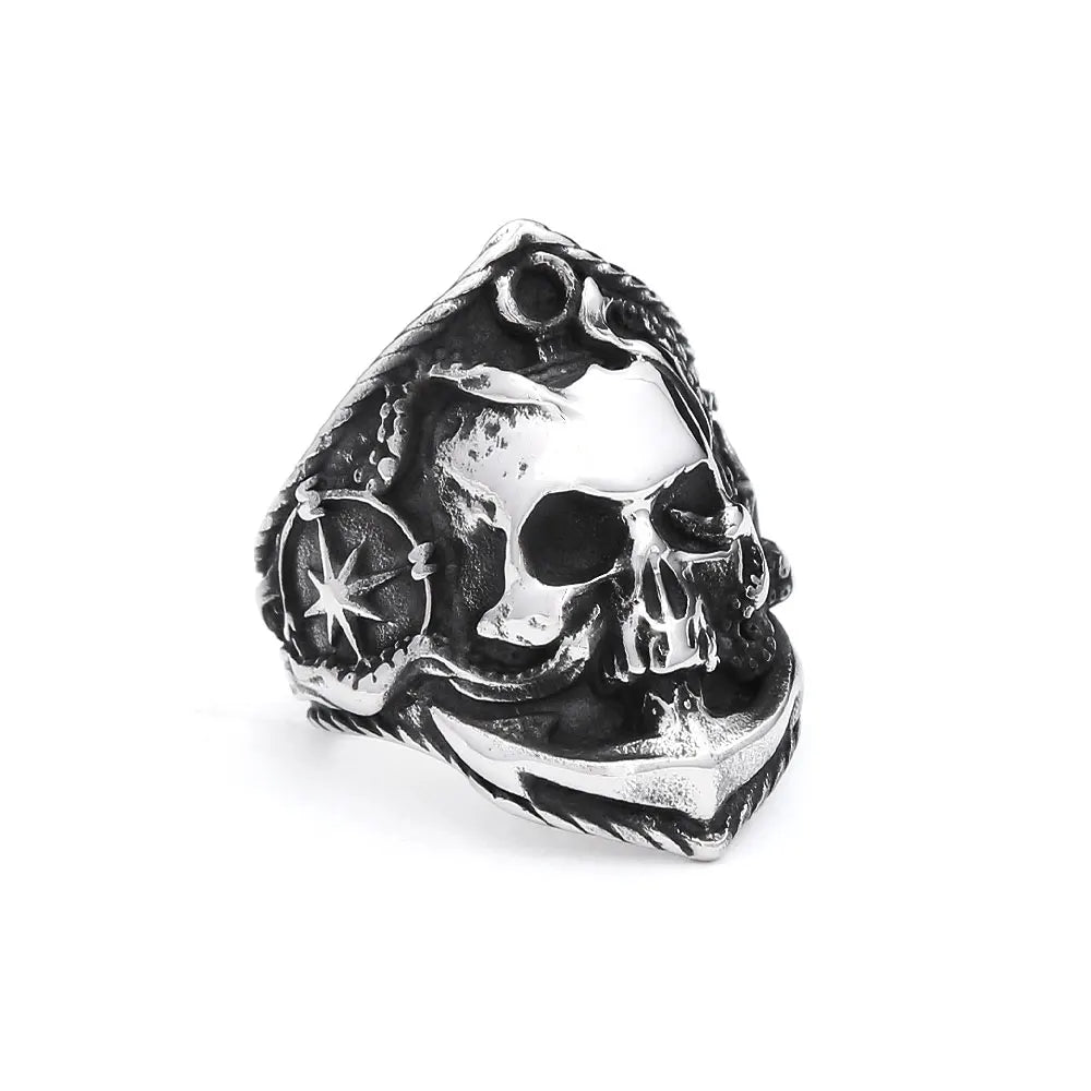 Gothic Skull Ring — Stainless Steel