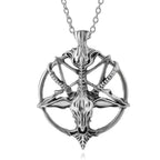 LaVeyan Baphomet Sigil Pendant Necklace — Inverted Pentagram