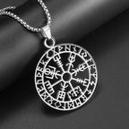 Nordic Ship Rudder Anchor Pendant — Stainless Steel