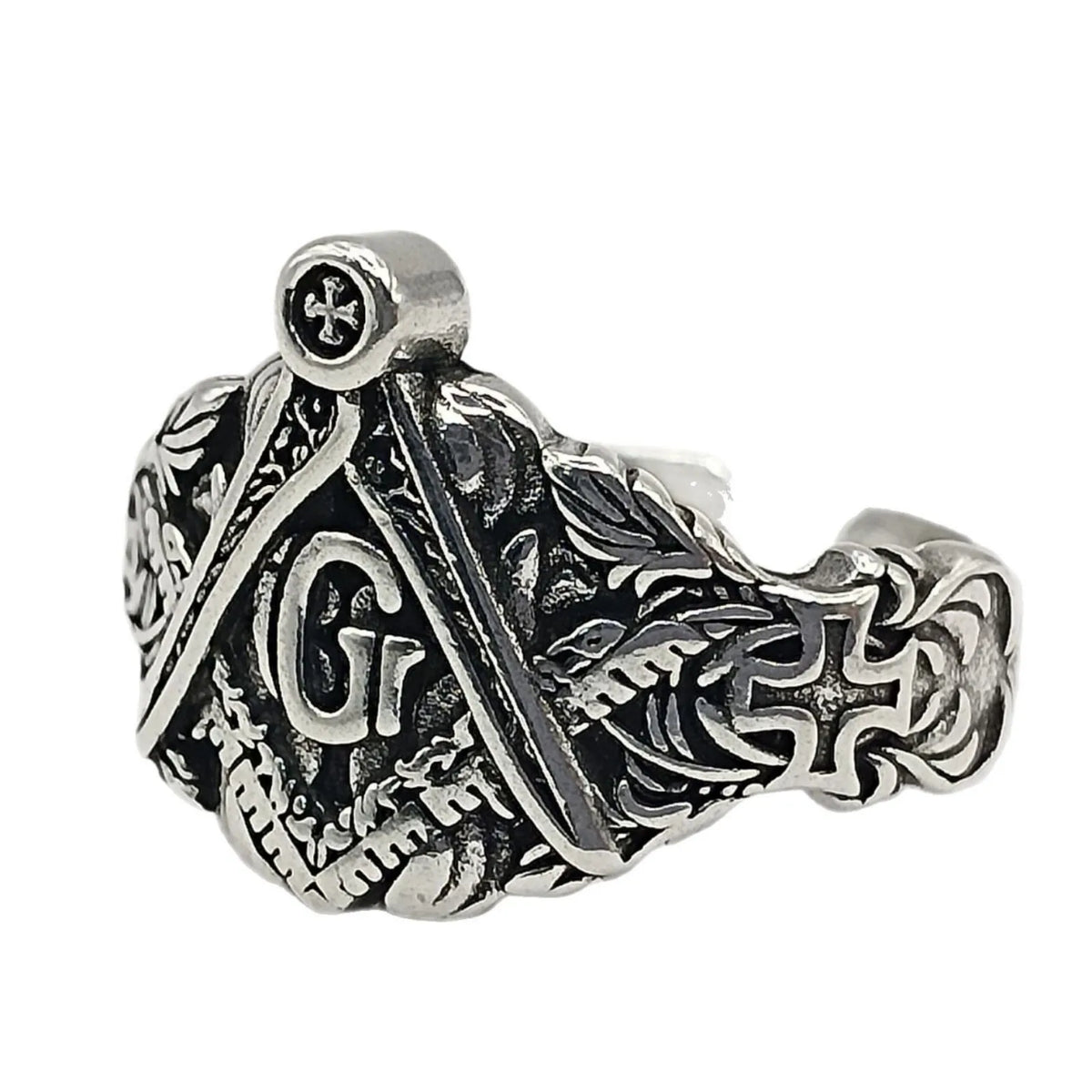 Freemason Templar Pattern Ring — Copper Alloy