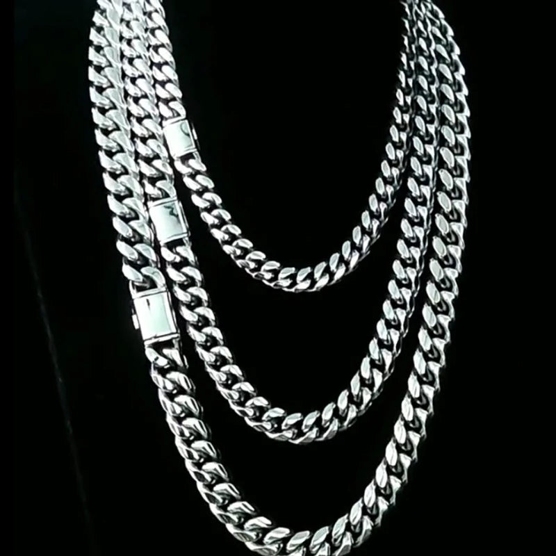 Cuban Link Chain Necklace — Stainless Steel