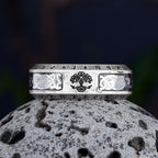 Viking Tree of Life Celtic Knot Ring — Stainless Steel