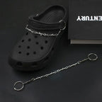 2026 Hot New Designer Shoe Charms Chain Fashion Gift Punk Pendant Metal Buckle Hip Hop Shoe Decoration Accessories For