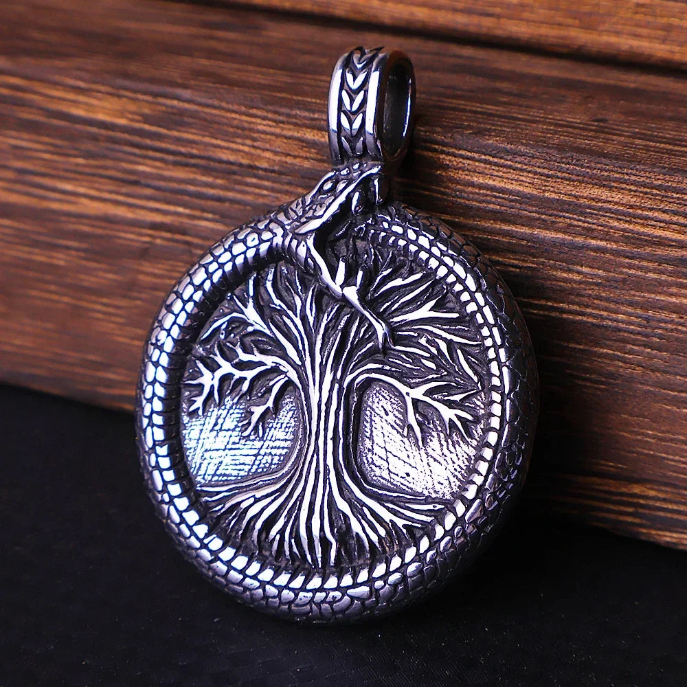 Yggdrasil Tree of Life Pendant Necklace — Mixed Metal