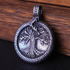 Yggdrasil Tree of Life Pendant Necklace — Mixed Metal