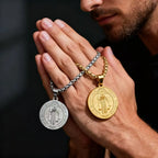 Saint Benedict Steel Pendant 316L San Benito